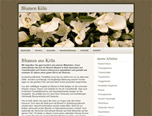 Tablet Screenshot of blumenkoeln.de